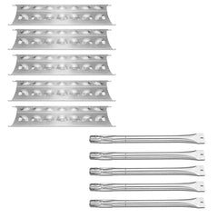 Uniflasy kit front packaging showing all five burners and plates for easy replacement