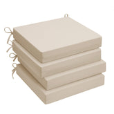 UNIKOME front view of four beige cushions showing neat stack and uniform shape benefit comfort