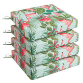 UNIKOME front view of four flamingo cushions showing style and comfort