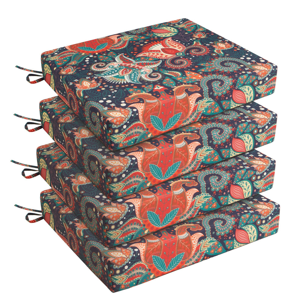 UNIKOME front view of four cushions showing neat stack and colors for instant upgrade