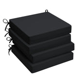 UNIKOME pack of four cushions front view showing size and finish, adds patio comfort