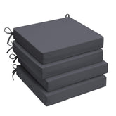 UNIKOME front view of four grey cushions showing neat square corners and uniform thickness for upgraded seating