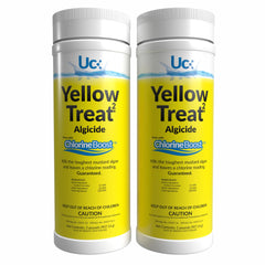 United Chemical YellowTreat frente del empaque mostrando dosis clara y ventaja rápida