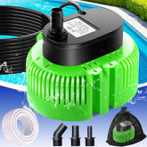 UniWater front view of pump showing compact design and fast drainage benefit