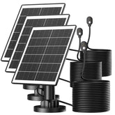 Uogw solar panel front view showing kit and cable, reliable outdoor power