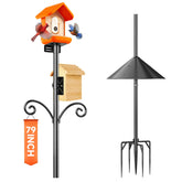 Uoveya front view of assembled pole showing stability and mounting options