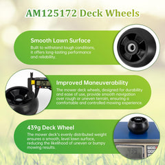 UP2WIN side profile of wheel illustrating 5" diameter and 2-3/4" width for correct fit