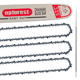 UPFOREST front packaging showing bar and three chains, ready to install benefit