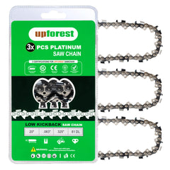 UPFOREST three-pack front packaging showing chains and label for easy identification