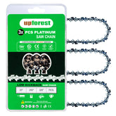 UPFOREST front packaging showing 20 inch chain and specifications, durable replacement