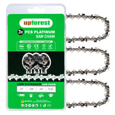 UPFOREST front packaging of 3-pack chains showing contents and fitment benefits