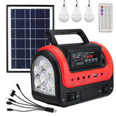 Upusa front packaging showing compact generator and included panel for portable power