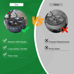 upuuup wheel hub bore detail showing 1/2-inch fit precision