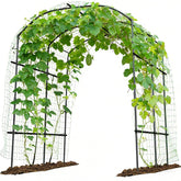UrGROWA front view of archway showing height and decorative support