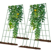 UrGROWA front view of foldable A-frame trellis showing stable support