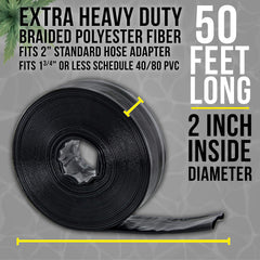 U.S. Pool Supply hose connected to pump demonstrating secure discharge fit