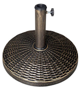 US Weight cast stone base front view showing stable design and elegant appearance
