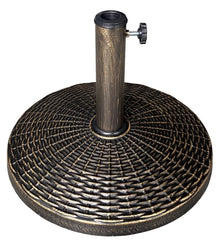 US Weight cast stone base front view showing stable design and elegant appearance