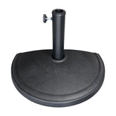 US Weight half round base front view showing compact stability