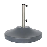 US Weight umbrella base front view showing stable 24-inch footprint and durable build