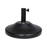 US Weight front view showing black umbrella base and sturdy profile benefits stability