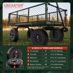 uscaster close-up sawtooth tread providing superior traction on uneven surfaces