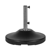 US Weight umbrella base front view showing stable 24-inch footprint benefit
