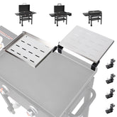 Utheer front view on Blackstone griddle showing full-width benefit