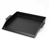 Utheer front view of griddle showing flat top and even cooking surface benefit
