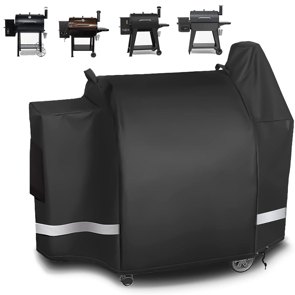 Utheer front view showing snug fit on Pit Boss 850 DX for protection