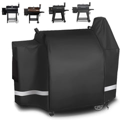 Utheer front view showing snug fit on Pit Boss 850 DX for protection