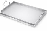 Utheer griddle front view showing full 23x16 surface and design benefits