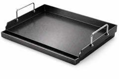 Utheer griddle front view showing flat top and fit for grills