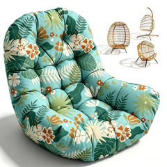 Uthem front view of cyanine flowers cushion showing full coverage and stylish look