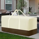 Uthem front view of beige storage bag showing full coverage and protection