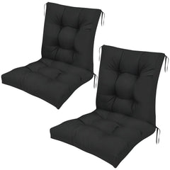 UUluhao front view of black cushion pair showing tailored fit and comfort