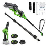 V-MODEST front view of 6-inch mini chainsaw showcasing compact power and portability