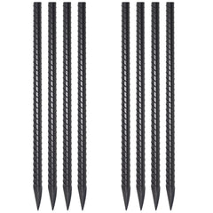 VVOKGO front view of eight 24-inch stakes showing bundled packaging and durability