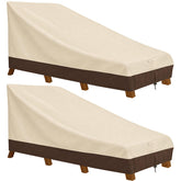 Vailge front view beige and brown cover showing full protection benefit