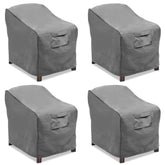 Vailge front view on armchair showing full coverage and weather protection
