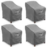 Vailge front view of covered patio chair showing full protection and fit