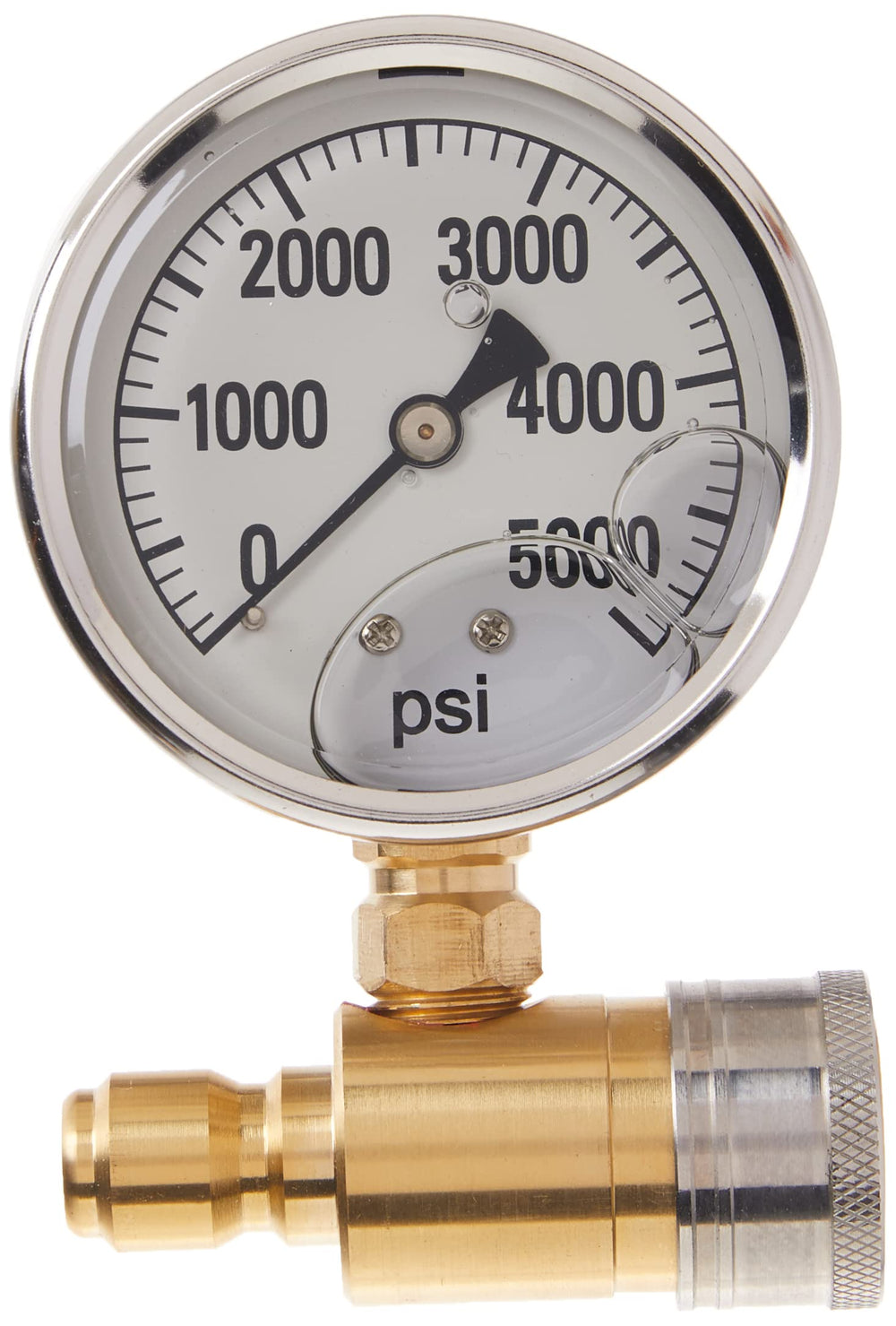 Valley Industries gauge front view clear dial for quick pressure checks