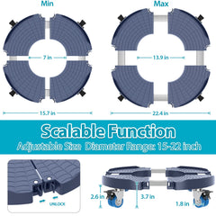 VANCASTLE close-up of lockable wheel highlighting silent, floor-safe rolling