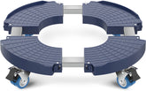 VANCASTLE front view of adjustable plant caddy showing stable base and wheels