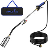 VANCFIRE torch front view showing full wand and nozzle for extended reach