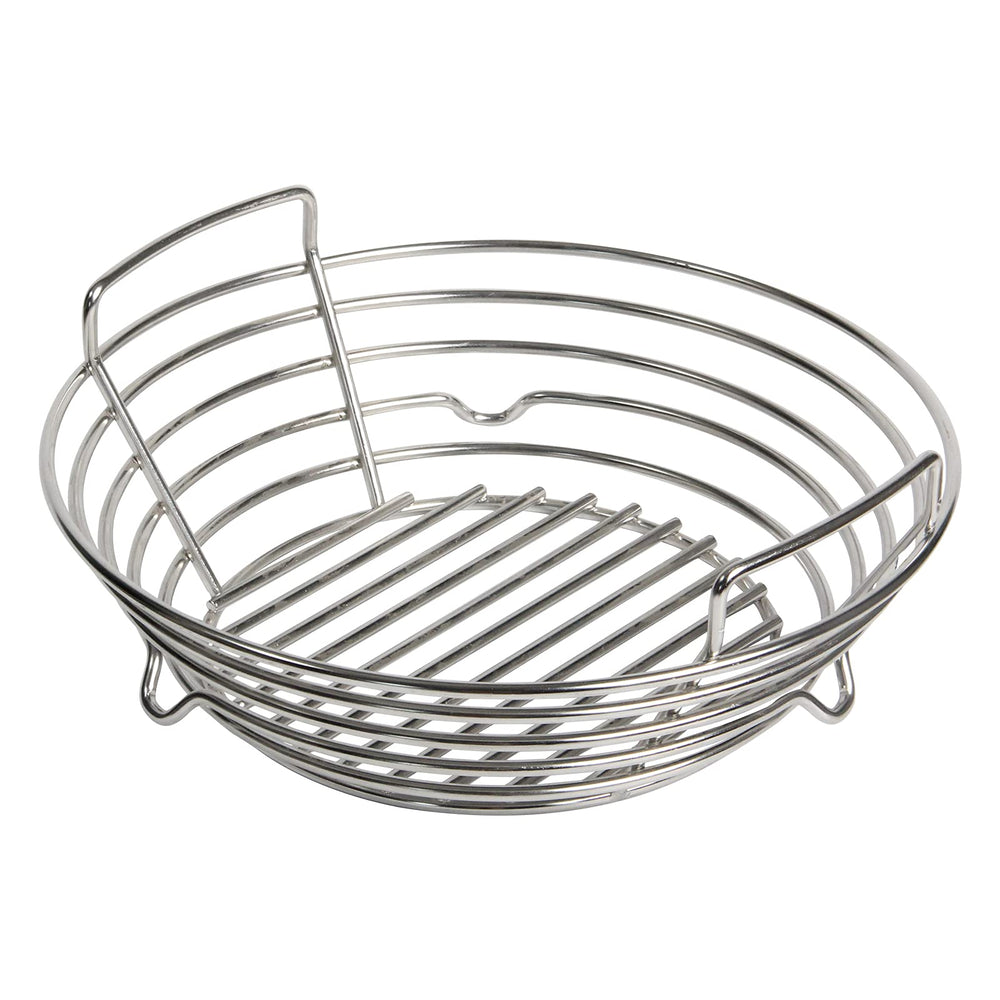 Vankey front view charcoal basket showing durable construction and neat fit