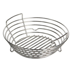Vankey front view charcoal basket showing durable construction and neat fit