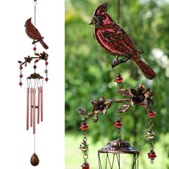 Vanquer front view showing cardinal, blossom, and chime offering decorative charm