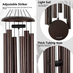 Vanquer wooden striker and nylon suspension detail ensuring clear, sustained resonance