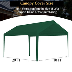 Vanteriam canopy installed over carport protecting car from sun and rain